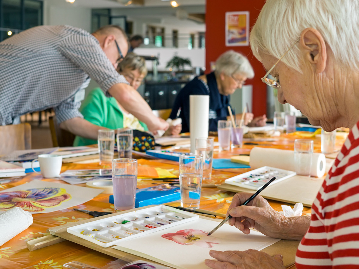 The Estates at West End Lady Painting