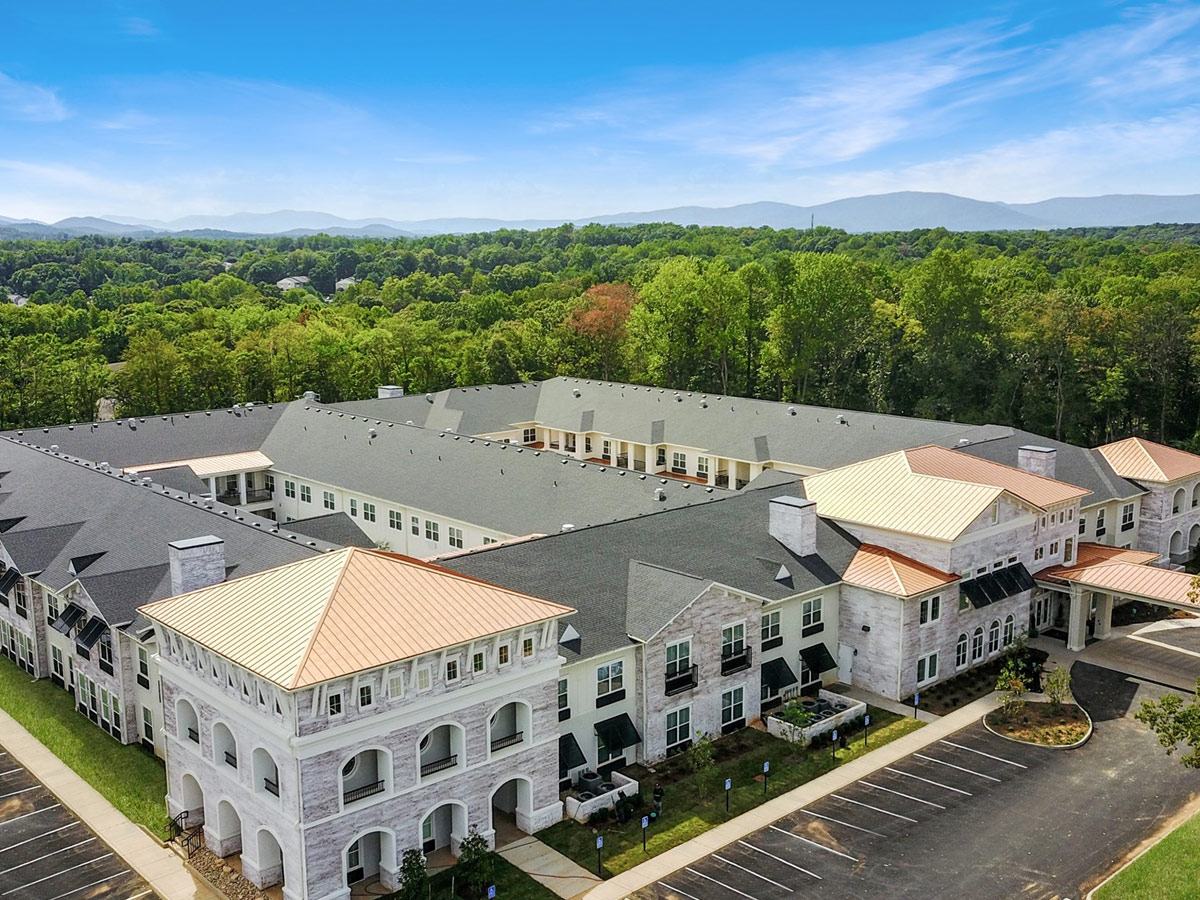 The Blake at Charlottesville Aerial View
