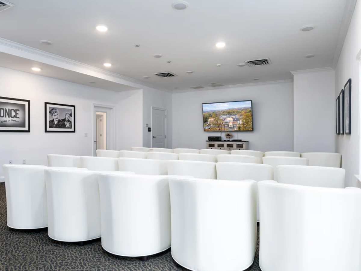 The Blake at Charlottesville Movie Room