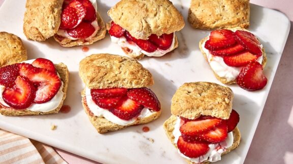 Yummy strawberry shortcakes