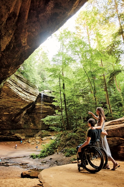 The landscapes are part of what makes Ohio special, including the caves at Hocking Hills