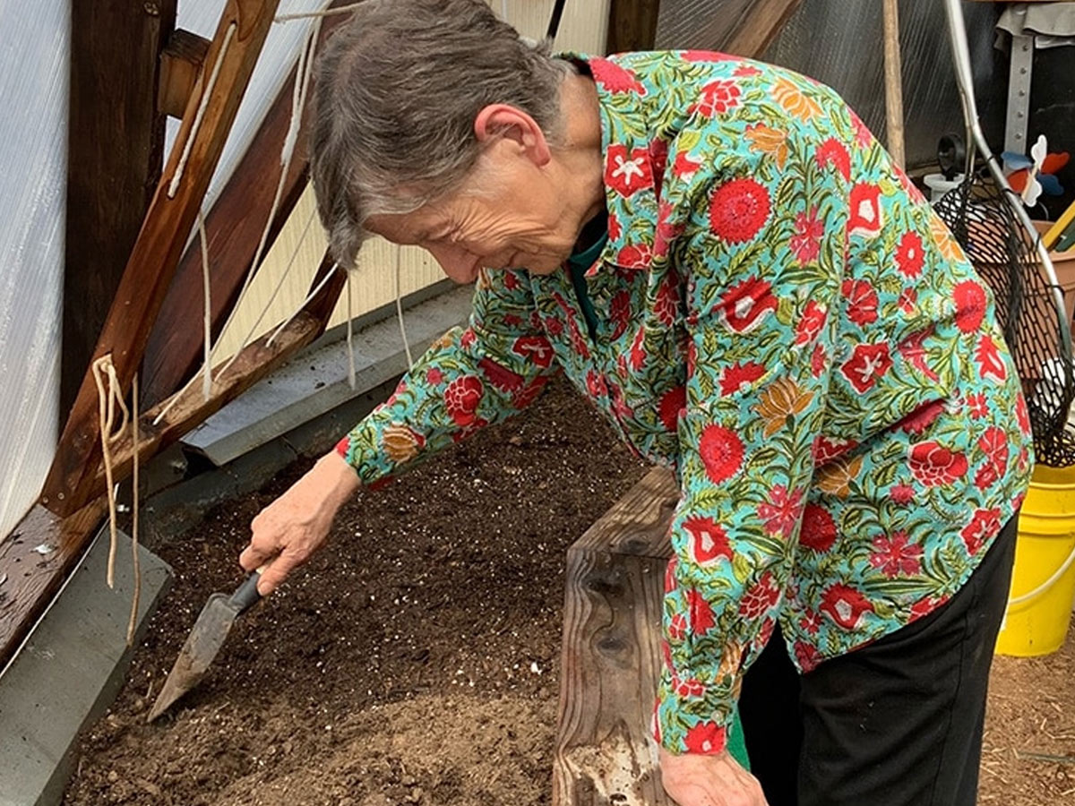 Sunshine Gardens Lady Gardening