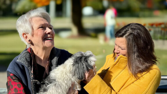 Naborforce Senior Lady and Friend with Dog