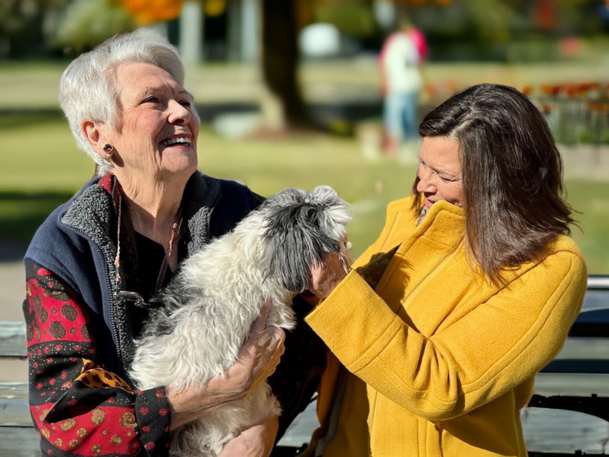 Naborforce Senior Lady and Friend with Dog