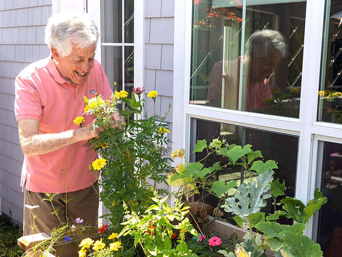 Maplewood at Stony Hill Man Gardening