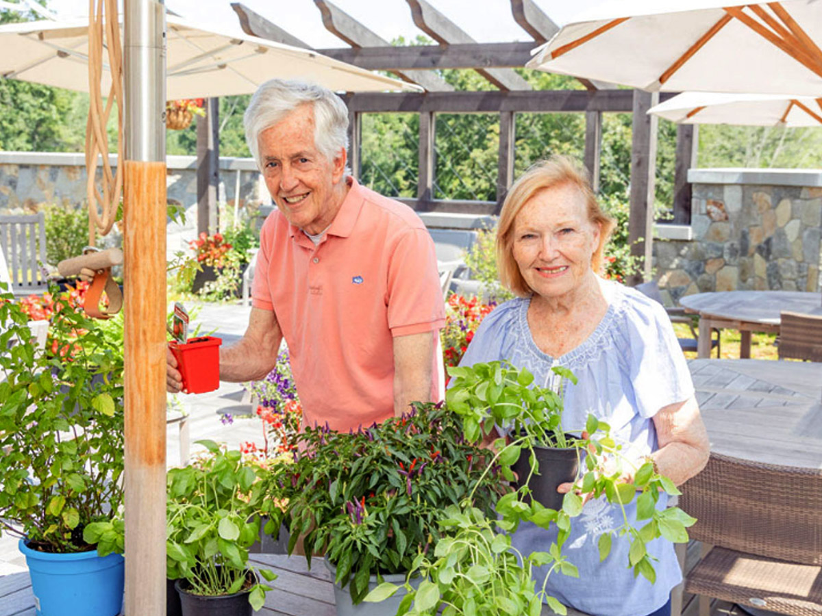 Maplewood at Southpoint Couple Gardening
