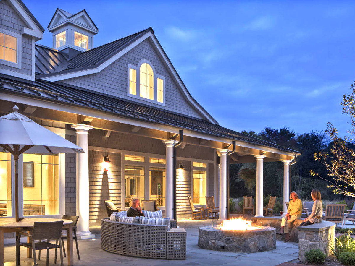 Maplewood at Southpoint Outdoor Patio with Firepit
