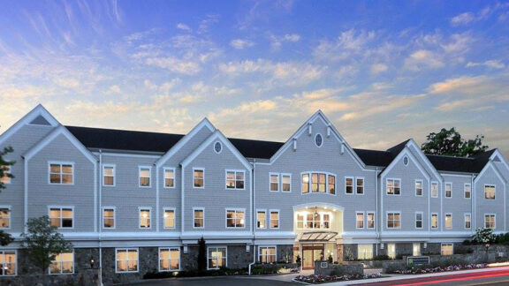 Maplewood at Darien Exterior at Dusk