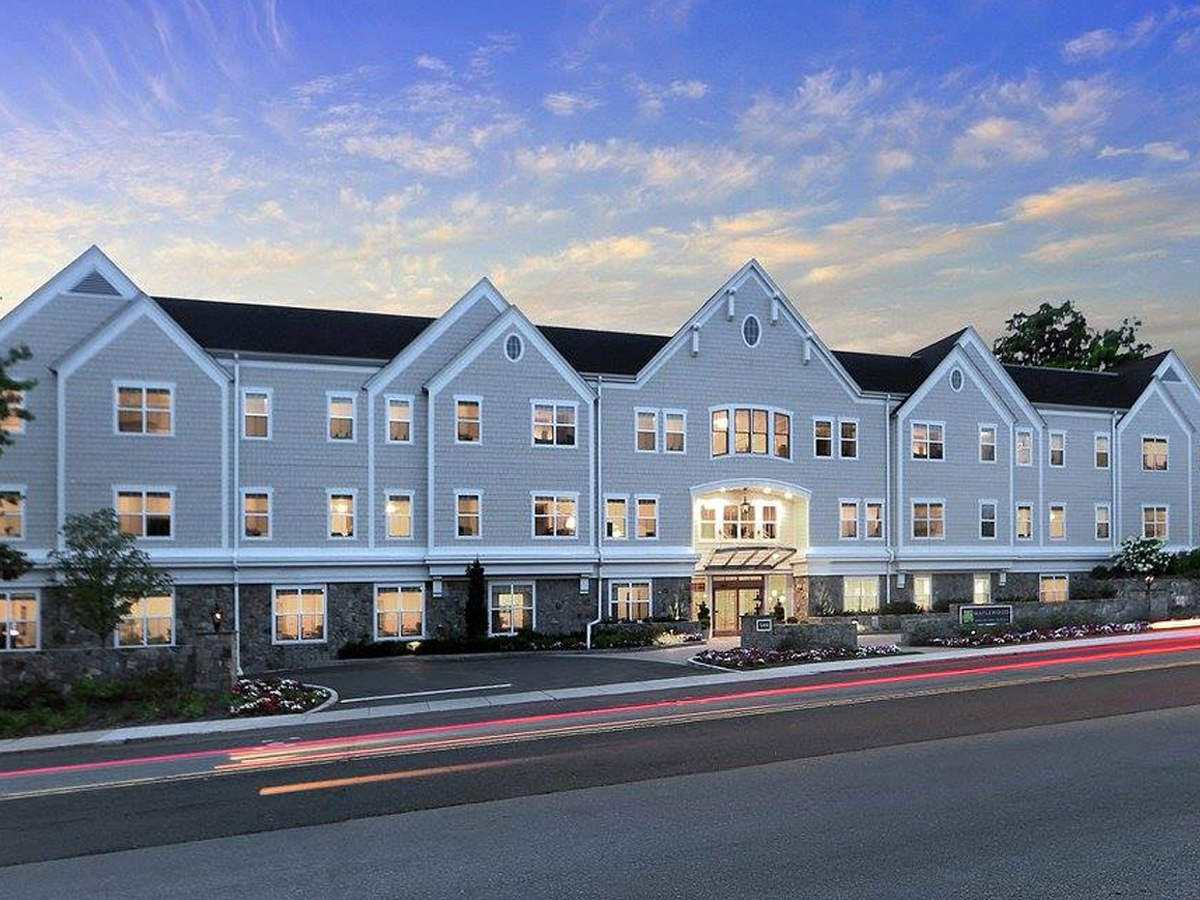 Maplewood at Darien Exterior at Dusk