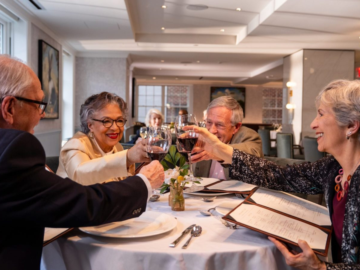 Inspir Embassy Row Friends Enjoying Dinner