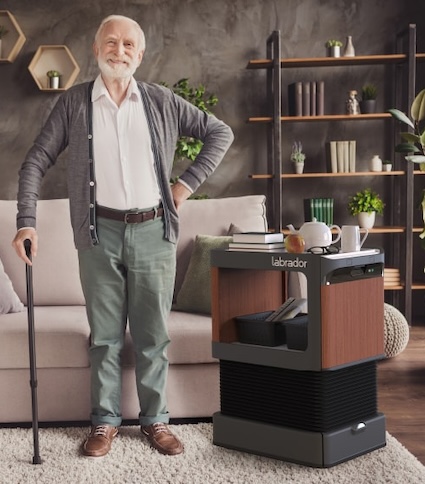 One of the AI tools for seniors, a robot from Labrador Systems.