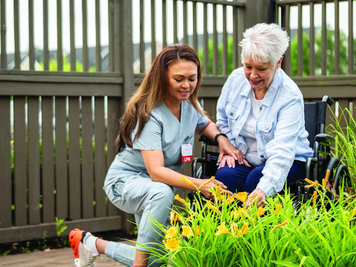The Hamilton Lady and Caregiver Gardening