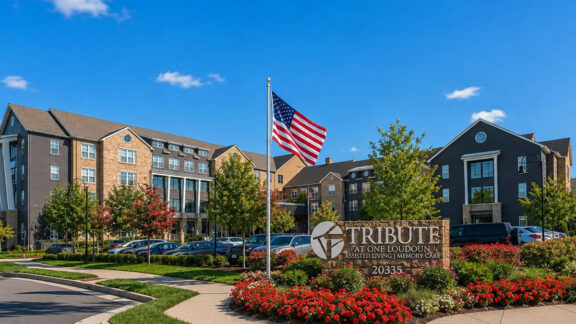 Tribute at One Loudoun Entrance