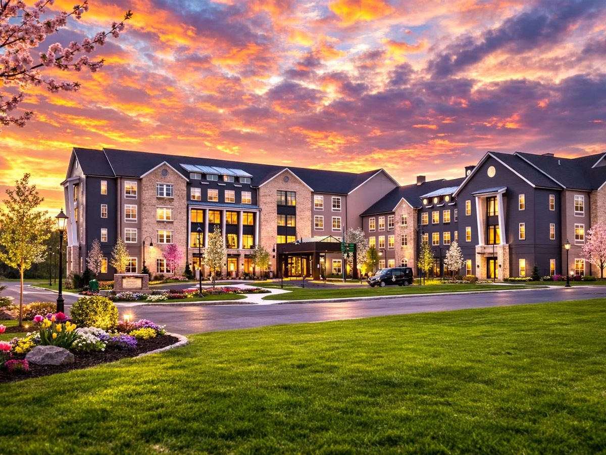 Tribute at One Loudoun Exterior at Dusk
