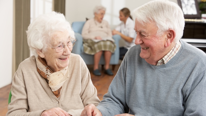 Senior center with a carefully tailored physical environment for seniors. Monkey Business Images