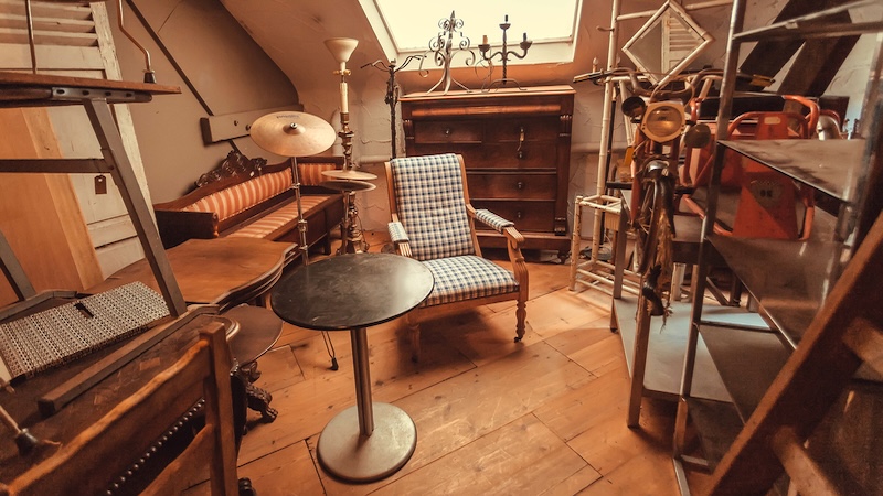 Leaving a legacy doesn't necessarily mean giving your heirs antique furniture like this, gathering dust in an attic