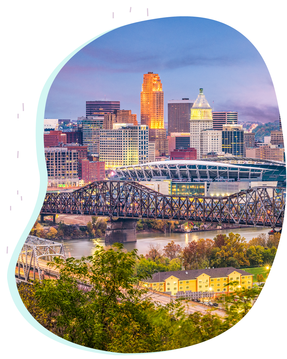 Cincinnati Ohio skyline