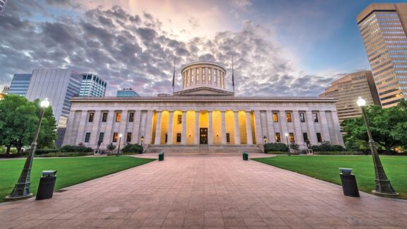 The Ohio Statehouse represents the state today as well as history in Ohio.