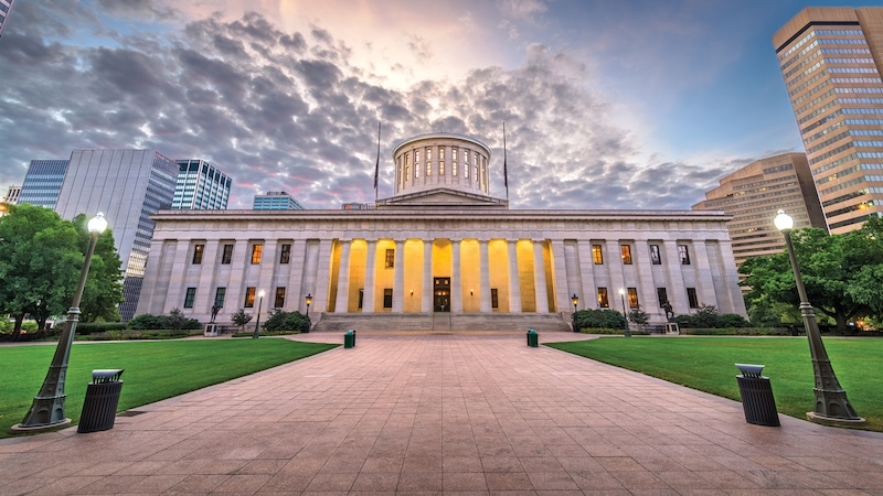 The Ohio Statehouse represents the state today as well as history in Ohio.