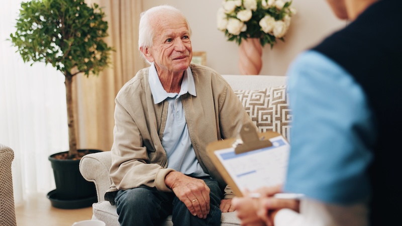 A senior home consultation for finding patient navigators. Yuri Arcurs